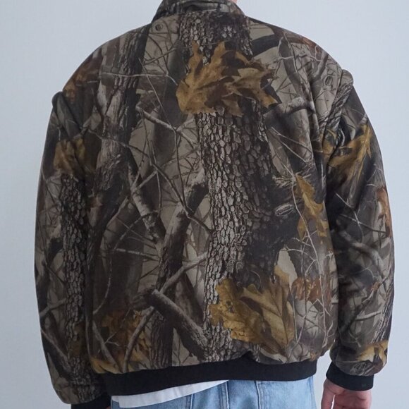 Remington Realtree Hardwoods Forest Camo Hunting Outdoors Puffer Jacket M - Picture 3 of 11